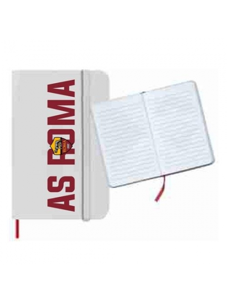 Econotes bianco con fogli a righe AS ROMA